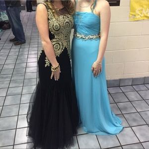 Black & gold prom/homecoming mermaid dress